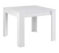 Table de Repas Carrée 100cm Laquée Blanc Brillant - DENAE - ALTOBUY Blanc G