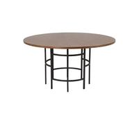 Table à Manger Ronde "Copenhagen" 140cm Marron