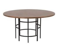 Table à Manger Ronde "Copenhagen" 140cm Marron