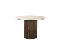 Table de repas en bois beige Arda