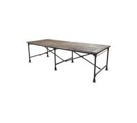 Table de repas en bois d'orme recy eige, 8 places, rectangulaire - Chehoma, Large - 270x100x77 cm