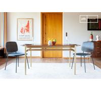 Table de repas en bois foncé Aurora