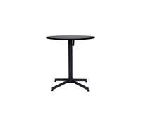 Table de repas en fer noir, ronde, 3 places, plateau pliable - House Doctor, Helo - Ø70x72 cm
