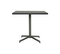 Table de repas en métal vert, carrée, 4 places, plateau repliable - House Doctor, Helo - 80x80x73 cm