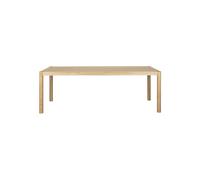 Table de repas en placage frêne beige 180x90 Sticks