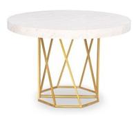 Table de Repas Extensible ""Janina"" 110-260cm Blanc