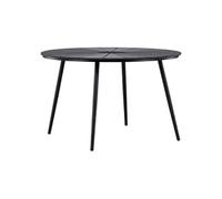 Table de Jardin Design "San Vito" 120cm Noir