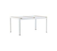 Venture Home - Table de repas extérieure 4 places Togo blanc Blanc G