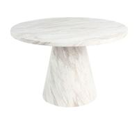 Table de Salle à Manger Ronde de Style Moderne Base sur Piedestal 120 cm Effet
