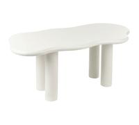 Table de Salle à Manger Moderne Minimaliste Plateau Forme Irégulière et Pieds PV