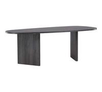 Table de repas ovale 100x220 cm Grönvik noir noir G