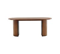 Table de repas ovale Bianca 200 x 90 cm naturel Naturel