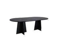 Table de repas ovale Bootcut noir