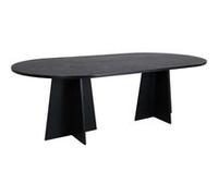 Table de repas ovale Bootcut noir noir G