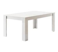 Table de Repas Rectangulaire 190x90cm Laquée Blanc - CLARK -