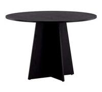Table de repas ronde ?110 cm Bootcut noir