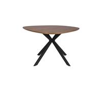 Table de repas ronde en bois beige Chase