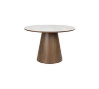 Table de repas ronde en bois marron Almira