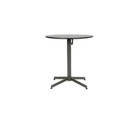 Table de repas ronde en fer vert, 3 places, plateau pliable - House Doctor, Helo - Ø70x72 cm