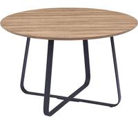 Table de repas ronde NOVES, ø120cm - marron/noir - Style moderne