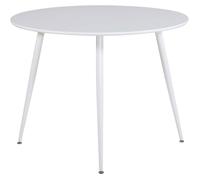 Table de repas ronde Plaza 100 cm blanc