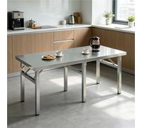 Table de restauration cuisine acier inoxydable 100-180cm établi de préparation des aliments robuste, tables de travail de préparation des aliments commerciales restaurant îlot cuisine(180x40x55cm)