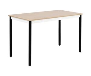Table de réunion modulable rectangle - L.140 x P.70 cm - Plateau Chêne - Pieds Noir
