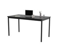 Table de réunion modulable rectangle - L.140 x P.70 cm - Plateau Noir - Pieds Noir