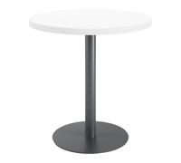 Table de réunion ronde ECLA blanc Ø 80 cm piètement anthracite - - Bruneau