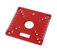 Table de routeur de précision, élévateur de routeur for le travail du bois, plaque d'insertion, Base de levage, gravure, outils de bricolage for moteurs de 63.5 à 65mm de diamètre(Red)