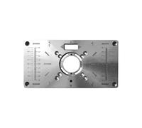 Table de routeur multifonctionnelle, plaque d'insertion, bancs de travail du bois, modèles de routeur à bois en aluminium, Machine à graver avec 4 anneaux, outils