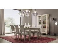 Table de salle à manger 6x chaises Vitrine 8pcs. Salle à manger groupe Garniture JVmoebel