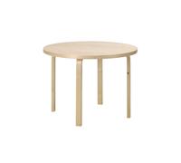 ARTEK table ronde AALTO TABLE 90A (Betulla wild naturale laccato opaco - Bois massif et placage)