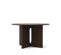 Table de Salle à Manger Androgyne Ø120 cm Chêne Teinté Foncé
