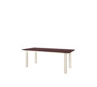 Table de salle à manger Atura 200x90 cm, coloris Cachemire clair/ Bordeaux