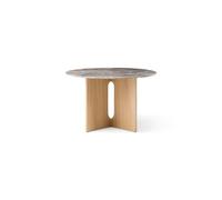 Table à Manger Audo Androgyne Ø120 Chêne naturel/Gris Galaxy