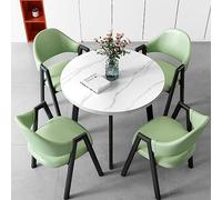 Table de salle à manger avec chaises pour économiser de l'espace - Idéal pour bureau, hôtel, hall, salon de beauté et cinéma - Parfait pour les réunions d'affaires et les négociations