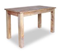 Table De Salle À Manger Bois De Récupération 120 X 60 X 77 Cm Marron