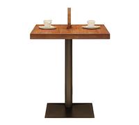 Table de salle à manger carrée compacte en bois pour 2 personnes - Table d'appoint polyvalente pour salon, cuisine, café ou chambre - Idéale petite table centrale et table d'appoint de canapé