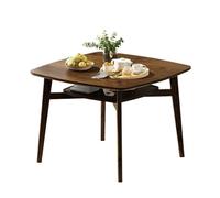 Table de salle à manger carrée en bois massif pour écrire, étudier et travailler sur ordinateur. Meuble élégant et polyvalent pour la maison et le bureau