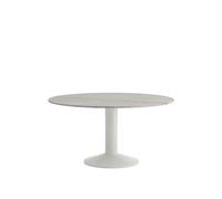 Table de Salle à Manger Centrale Ø140 en Marbre Gris/Gris