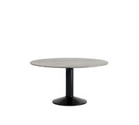 Table de Salle à Manger Centrale Ø140, Marbre Gris/Noir