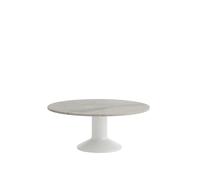 Table de Salle à Manger Centrale Ø90 en Marbre Gris/Gris