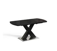 Table de salle à manger Chinto 120-160 x 80 cm extensible Noir Vicco 51272