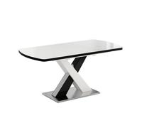 Vicco Table de Salle à Manger Chinto, Noir, 120 x 80 cm Extensible