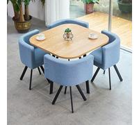 Table de salle à manger compacte pour 4 personnes, design peu encombrant pour les petits espaces, idéal pour les salons, les salles de séjour et les réunions d'affaires