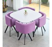 Table de salle à manger compacte pour 4 personnes, design peu encombrant pour les petits espaces, idéal pour les salons, les salles de séjour et les réunions d'affaires