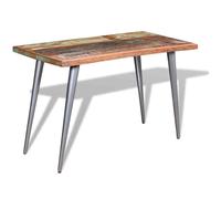 vidaXL Table de salle à manger Bois de récupération 120 x 60 x 76 cm