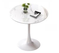 Table de salle à manger de cuisine ronde tulipe 60/70/80 cm moderne en pierre frittée marbre dessus de chambre bureau tables avec pieds en métal meubles de salon décoration