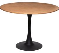 Table de salle à manger "Elias" - métal et bois D100 cm - Atmosphera créateur d'intérieur